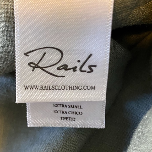 Rails Kona Linen Blend Button-Up Shirt Embroidered - Picture 9 of 11